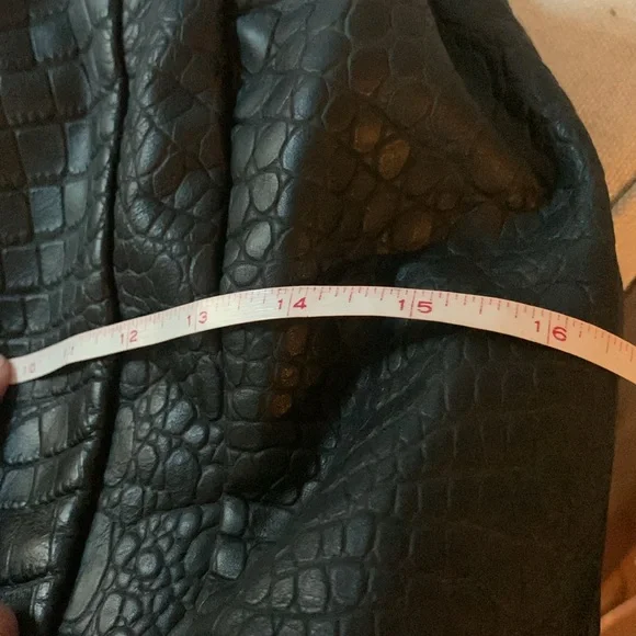 Michael Michael Kors Black Croc-Embossed Bag - Picture 12 of 16